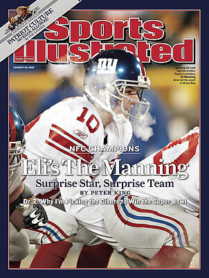 Eli Manning Sports Illustrated Cover Wall Art
