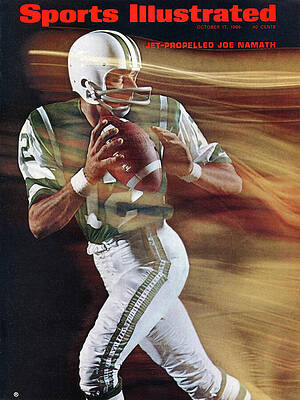 Joe Namath in Action on Sports Illustrated Wall Art