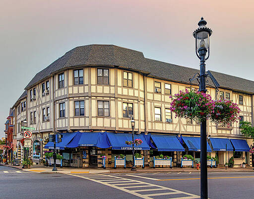 Hudson New York Wall Art featuring the digital art New York State, Tarrytown Main Street by Claudia Uripos