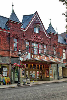 Hudson New York Wall Art featuring the digital art New York State, Tarrytown, Music Hall by Lumiere