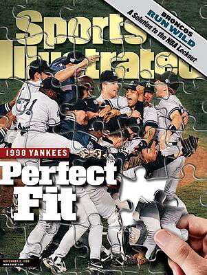 1998 Yankees Celebration on Sports Cover Wall Art