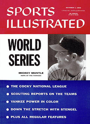 Mickey Mantle on Sports Illustrated Cover Wall Art