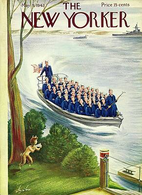 War Painting - New Yorker May 9, 1942 by Constantin Alajalov