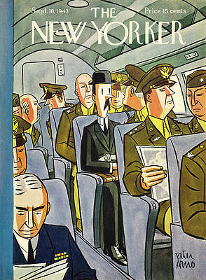 Wartime Journey on an Airplane Painting