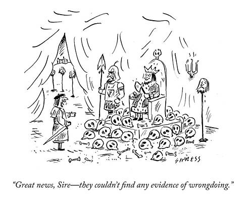 Russia Drawing - No Evidence Of Wrongdoing by David Sipress