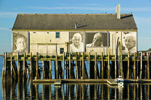 Ma Wall Art featuring the digital art Norma Holt Photo Exhibit, Cape Cod, Ma by Walter Bibikow