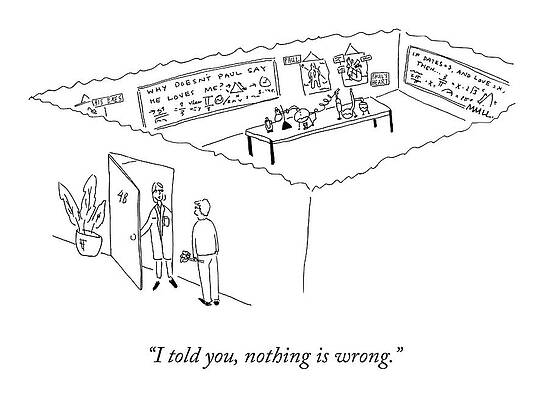 Laboratory Drawing - Nothing Is Wrong by Maggie Mull