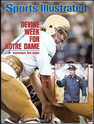 Rick Slager in Notre Dame Gear Photograph