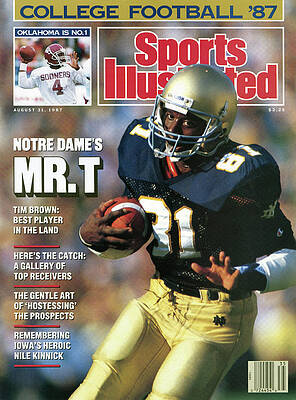 Tim Brown Notre Dame Magazine Cover Photograph