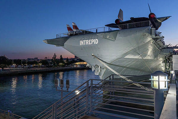 Be Wall Art featuring the digital art Ny, Nyc, Intrepid Sea, Air & Space Museum by Lumiere