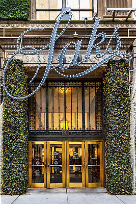 Big Wall Art featuring the digital art Nyc, Manhattan, Saks Fifth Avenue Decorated For Christmas by Lumiere