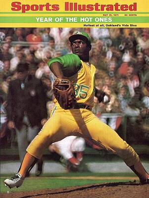 Oakland's Vida Blue Pitching Wall Art