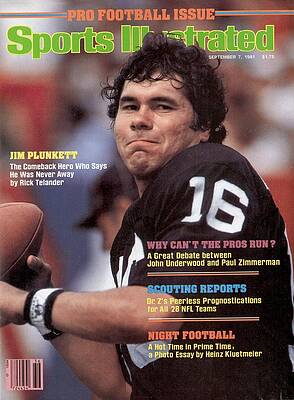 Jim Plunkett on Sports Illustrated Cover Wall Art