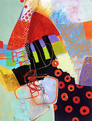 Vibrant Geometric Abstraction Wall Art