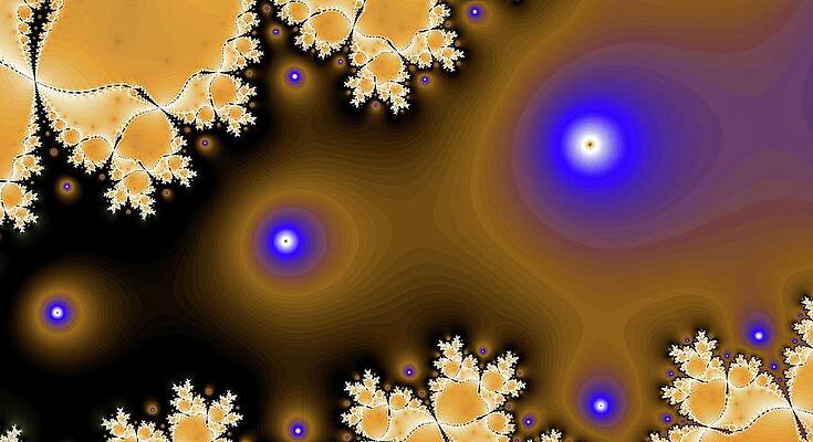 Geometric Wall Art featuring the digital art Ominous Eyes Brown by Don Northup