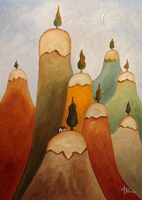 Landscape Painting - One Height Apart by Angeles M Pomata