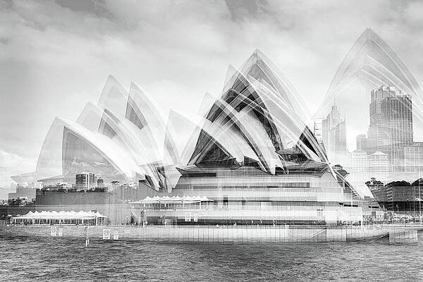Sydney Wall Art featuring the photograph Opera Echoes by Monamifoto