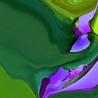 Digital Art - Orchids And Emeralds by Gina Harrison