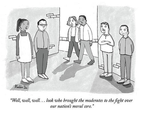 Alley Wall Art featuring the drawing Our Nations Moral Core by Maddie Dai