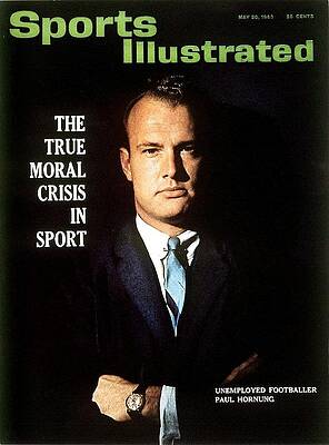 Playing Wall Art featuring the photograph Paul Hornung, Gambling Suspension Sports Illustrated Cover by Sports Illustrated