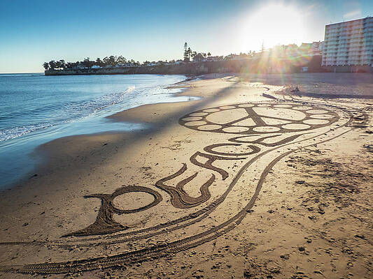 Mary Lee Photograph - Peace On Beach by Mary Lee Dereske