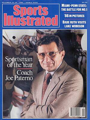 Coach Joe Paterno Sportsman of the Year Wall Art