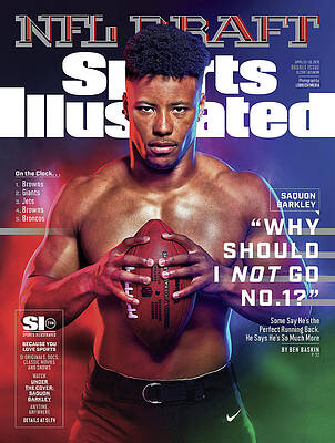 Saquon Barkley on Sports Illustrated Cover Photograph
