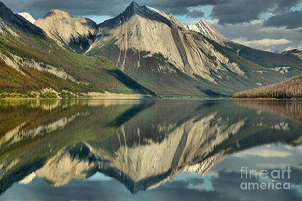 Wall Art featuring the photograph Perfect Afternoon Reflections In Medicine Lake by Adam Jewell