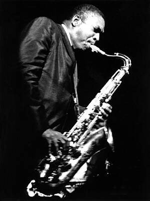 Saxophonist Performing on Stage Wall Art