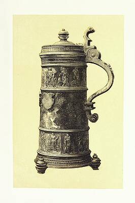 John Charles Robinson Painting - Pewter Flagon. Ancient German Or Swiss Work by John Charles Robinson