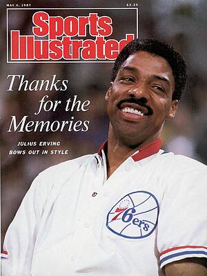 Julius Erving on Sports Illustrated Cover Wall Art