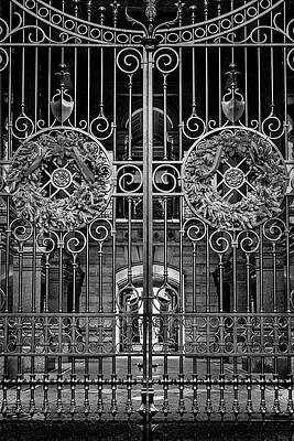 Pennsylvania Photograph - Philadelphia City Hall Christmas BW by Susan Candelario