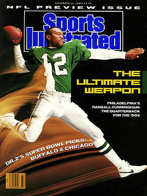 Randall Cunningham NFL Sports Cover Wall Art