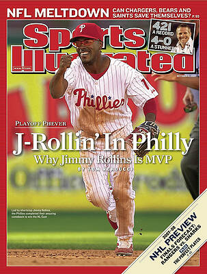 Jimmy Rollins on Sports Illustrated Cover Wall Art