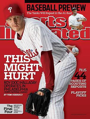Roy Halladay on Sports Cover Wall Art