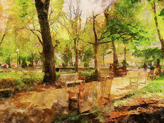 Rittenhouse Square in Spring Light Painting
