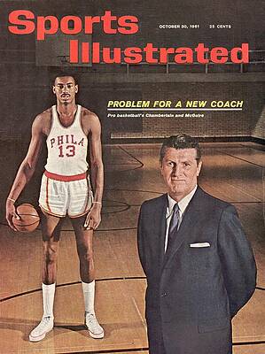 Wilt Chamberlain and Coaching Challenge Photograph