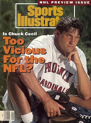 Chuck Cecil on Sports Illustrated Cover Photograph