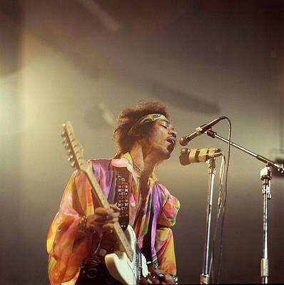 Jimi Hendrix Live Performance Photograph
