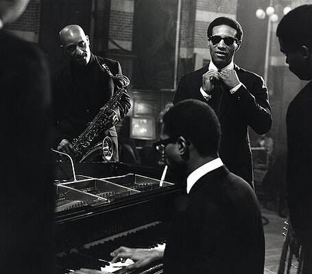 Jazz Musicians in Smoke-filled Club Photograph