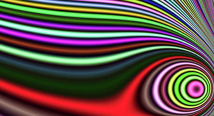 Textured Wall Art featuring the digital art Pink Lazy Eye Fantasy by Don Northup