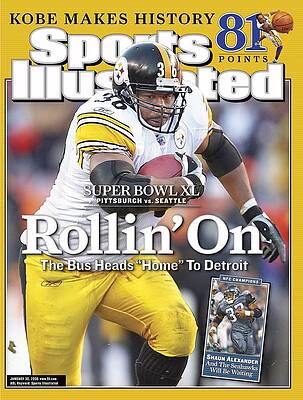 Football Star Runs On Sports Illustrated Cover Wall Art