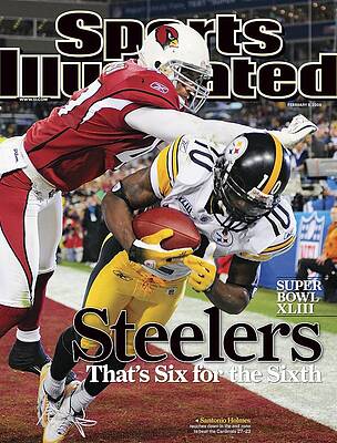 Santonio Holmes' Super Bowl Touchdown Photograph