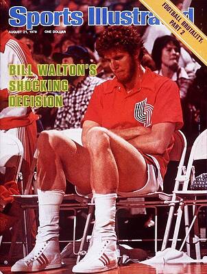 Wall Art featuring the photograph Portland Trail Blazers Bill Walton, 1978 Nba Western Sports Illustrated Cover by Sports Illustrated