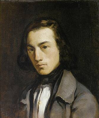 Jean Francois Millet Painting - Portrait De Jeune Homme by Jean-francois Millet