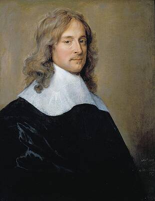 17th Century Painting - Portrait Of A Man 2 by Adriaen Hanneman