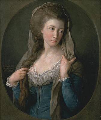 Pompeo Batoni Painting - Portrait Of A Woman, Traditionally Identified As Margaret by Pompeo Batoni