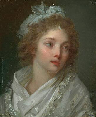 Gaze Painting - Portrait Of A Young Lady by Elisabeth Louise Vigee Le Brun