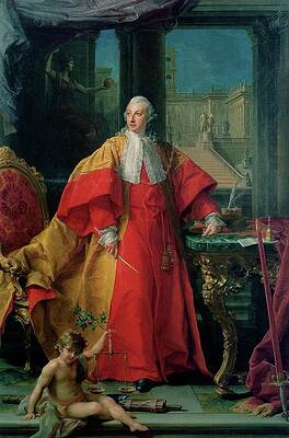 Pompeo Batoni Painting - Portrait Of Abbondio Rezzonico by Pompeo Batoni