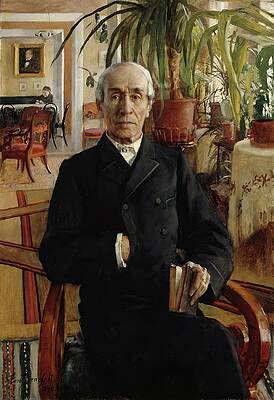 Eero Jarnefelt Painting - Portrait Of Baron Johan Philip Palmen, Vice Chancellor by Eero Jarnefelt
